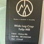 Move Technology: Tulip Waistband Wide Leg Crop Yoga Pants Photo 3