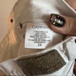 Carmar White Titania Viridine High Rise Distressed Denim Shorts Size 24 Photo 11