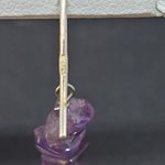 Sterling Silver Amethyst Chip Dangling Earrings Purple Photo 4