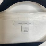 Charter Club  Jaguar Applique T Shirt Ruffle Sleeve Beaded Sz Small Photo 4