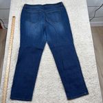 Style & Co Style Co Denim Slim Leg Jeans Blue Wash Distressed Knee Womens 16W Photo 6