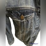 J.Crew Indigo Blue Denim Cropped Jacket Buttons Acid Wash x-small Photo 2