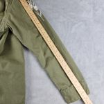 Levi's  Women's Military Shirt Jacket Green Embroidery Size M Medium Photo 5