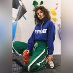 Free People Movement NWT 
For The Win Logo Half Zip Top - Athlete Blue Combo Photo 2