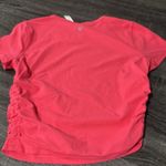 Lululemon  Athletica Pink Ruched Fitted T-Shirt Photo 2