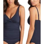 NEW/NWT Sea Folly Night Sky Dark Blue Convertible Tankini Top Size 4 Swimsuit Photo 1