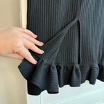 Urban Outfitters rib midi pencil skirt with frilled hem Photo 3