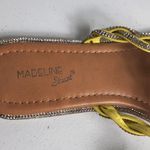Madeline Stuart  Sandals Women's Size 9W Yellow Flat Thong Flip Flop Photo 2