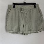 Como vintage Green Cargo Shorts Relaxed Fit Elastic Waistband Photo 2