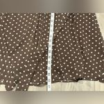 🆕 MSK Brown and White Polka Dot Midi Dress Size 16 Photo 3