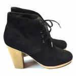 Talbots NWOT Heeled suede desert boots black 7.5m Photo 0