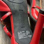 Christian Siriano Red Strappy Heels Size 9 Photo 10