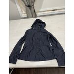 Burberry Brit Jacket Lightweight navy blue with zippered hood Size 8 Photo 10