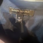 Banana Republic NWOT  Navy Halter Square neck criss cross back keyhole, Size M Photo 5