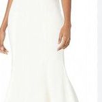 Likely White Hil Lo Gown 6 Sleeveless Formal Crepe Dress Photo 0