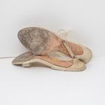 Veronica Beard Asha Genuine Suede Leather Clear Strap Open Toe Sandals Heels 9 Photo 3