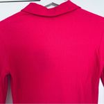 Nordstrom NWT Area Stars Women's Pink Juliette Stretchy Ribbed Knit Polo Dress $150 | XS Photo 10
