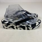DKNY Black Women's Signature Wedge Platform Sandals size 9 A11 Photo 4