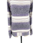 Lululemon  Race Your‎ Pace Long Sleeve Osaka Stripe Heathered Black Grape Size 6 Photo 2