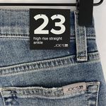 joe's jeans New Joe's Distressed High Rise Straight Ankle Jeans Dehlia Blue Size 23 Size 000 Photo 10