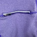 Mountain Hardwear  Purple Mock Neck 1/4 Zip Athletic Pullover Zip Pocket Size S Photo 3
