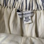 American Eagle women XS wide leg fully lined striped high waist tie belt pants Photo 4