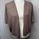 Loft  Open Front Lightweight Open Front Cardigan Sweater Women’s Size Small Brown Photo 4