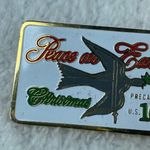 Peace On Earth Christmas 10 cent Postage Stamp Tie Tack Pin Brooch The March Co. Photo 3