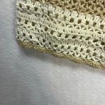 Vintage Cervelle Crochet Knit Button Up Cardigan Beige Cream Floral Applique 3X Tan Photo 8