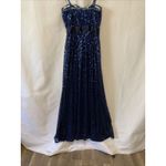 La Femme  Formal Dress Sequin Gown 0 Navy Dark Blue Prom Ball Gala Quinceara Hoco Photo 6
