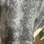 French Laundry NWT  Black snakeskin print Cardigan Sweater button front long sz L Photo 2