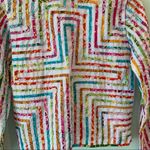 Multicolor Y2K Quilted Button Down Jacket Top Petite PP Life Style Vintage Size undefined Photo 6