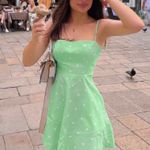 ZARA linen blend polka dot dress Photo 2