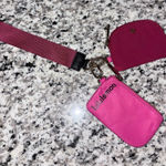 Lululemon  Dual Pouch Wristlet Sonic Pink Pomegranate Detachable Zip Wallet  Photo 0