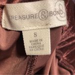 Treasure & Bond NWT  Plum Velvet Pull On Wide Leg Pants Size Small Boho Cozy Photo 5