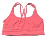 Lululemon  Energy Bra Size 8 Flash Light Pink Luxtreme Crossback EUC No Pads Photo 2