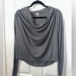 Splendid  Ribbed Gray Off The Shoulder Top S Photo 4