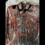 Show Diva Designs Paisley Print Long Sleeve Shirt small Pink Photo 7