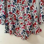 American Eagle American Eagles Women's Floral Tie Front Bell Sleeve Romper With Pockets Size S Photo 2