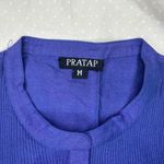 Pratap Iridescent Fabric Blue Purple Size Medium Indian Kurta Made in India Top Multiple Photo 2