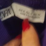 ZARA  Women's Turtleneck Sweater in Vibrant Purple Size M Photo 5