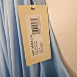 Ramy Brook  Dress Amanda Misty Blue Halter Midi Cocktail Formal Neutral Belted Photo 12