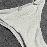 Maaji Zebra Frost Sunning Low Rise Tie Side Bikini Bottom White Swim Photo 2