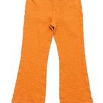 sincerely jules High Rise Gauze Womens Slub Knit Cropped Wide Leg Pant Orange S Photo 1
