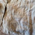 Eileen Fisher Linen Blazer Womens Large Gray Silver Metallic Fitted Jacket Photo 5