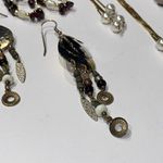 Lot Of 4 Costume Earrings Long Dangle Drop Photo 2