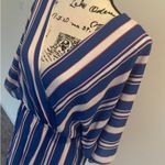 Lulus  Romper Royal Blue hot pink white wide 3/4 Sleeves size Small Aesthetic eye catching  Photo 9