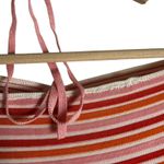 AMUR Valena Red Orange Pink Striped Knit Halter Neck Sleeveless Midi Dress Small Photo 10