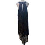 Love Squared  Navy/Nude Lace Hi Lo Halter Neck Cocktail Dress Size 1X NWT Photo 5