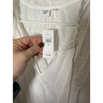 Gap Ruffle Sleeveless Split Neck Loose Fit Off White Blouse Top Women's XL NEW Photo 3